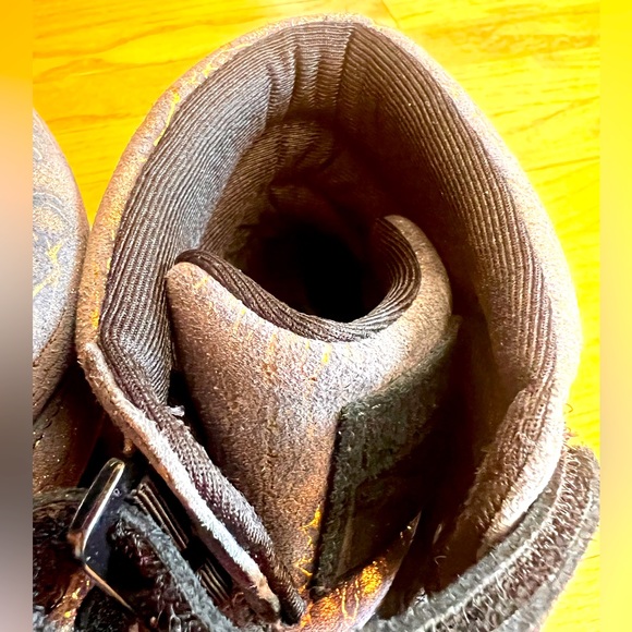 Puma Sky sky wedge suade sneakers black gold interior wedge size 7.5 womens shoe - Picture 8 of 9